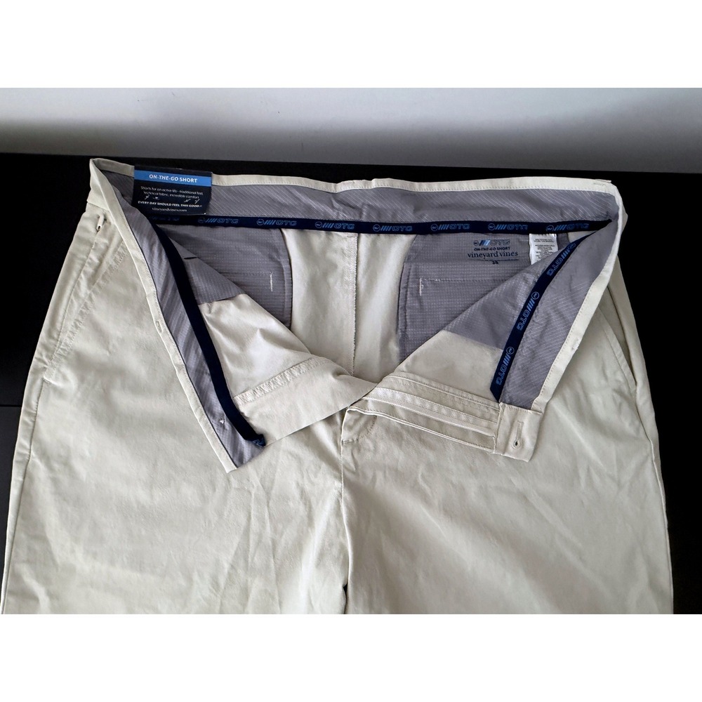 Vineyard Vines OTG On-The-Go Shorts Mens 38 White 9 Inch Inseam - Picture 3 of 7